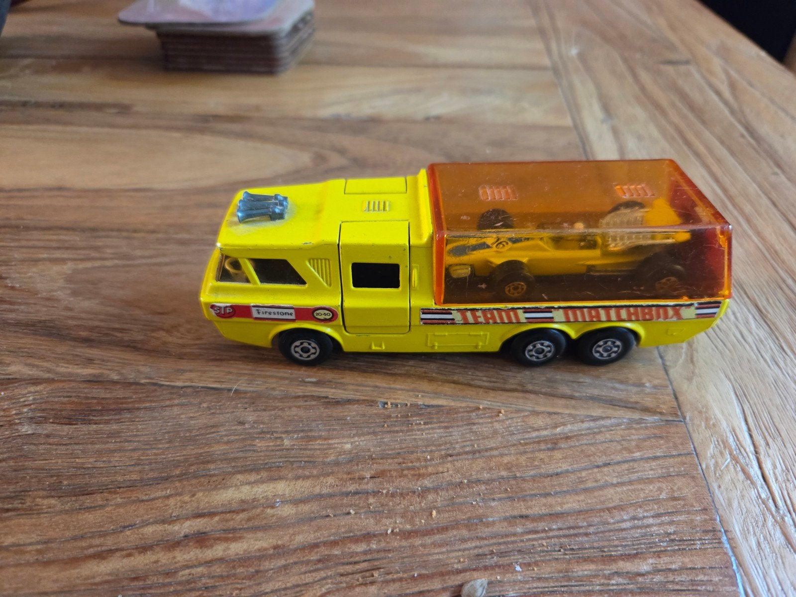 matchbox K7 autotransporter compleet, Ophalen of Verzenden, Gebruikt, Bus of Vrachtwagen, Matchbox