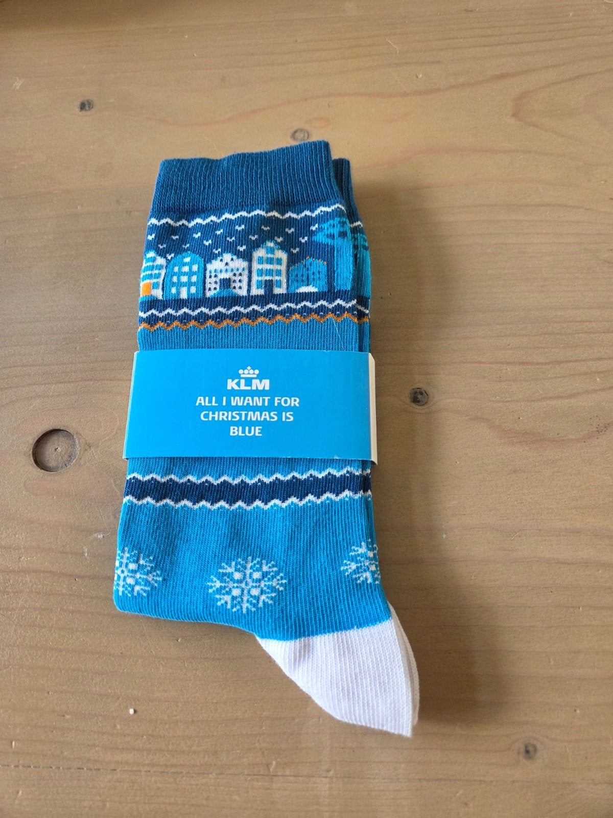Nieuwe KLM Kerstsokken - One Size, Ophalen of Verzenden, Nieuw