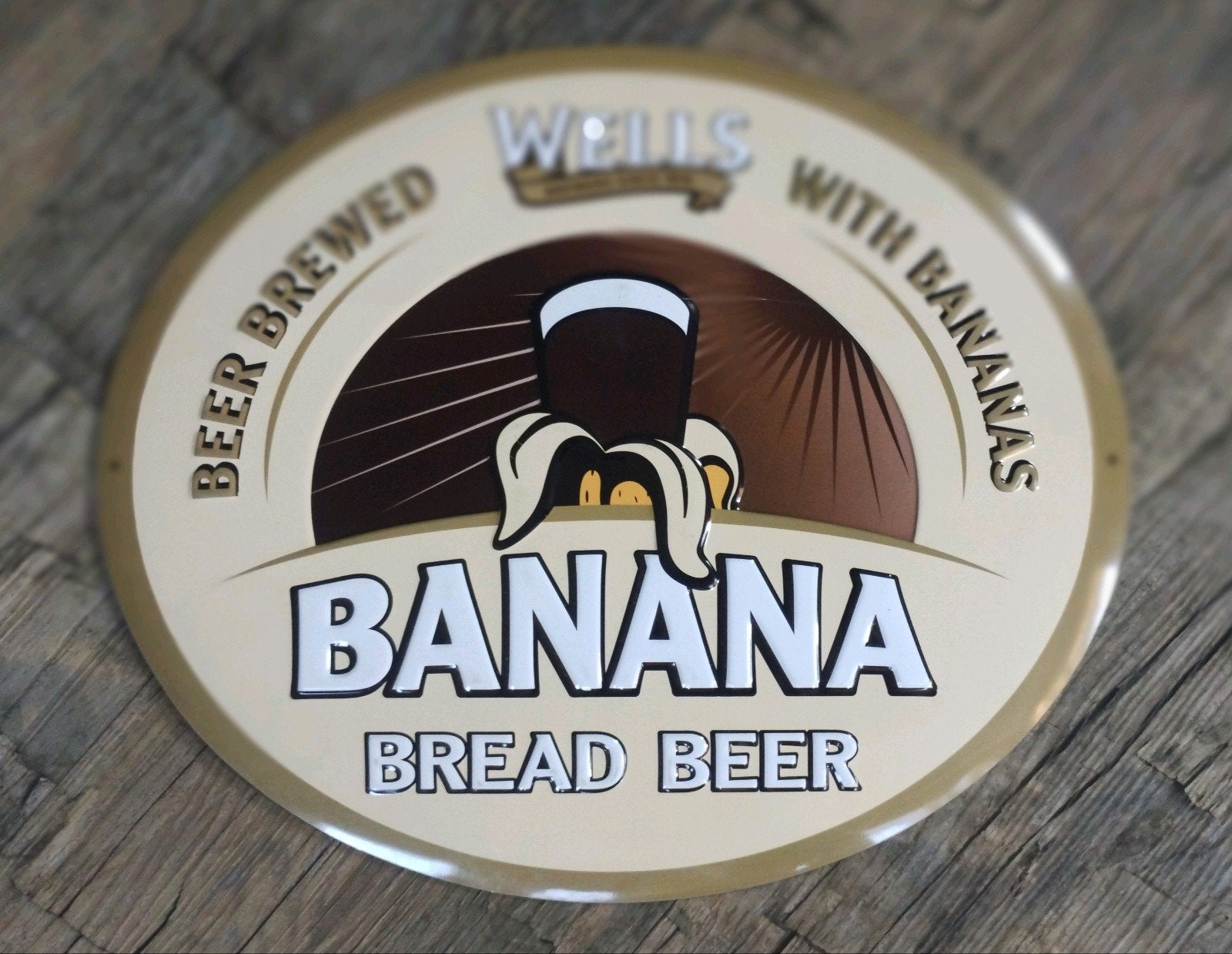 Banana Bread bier reclamebord, Ophalen of Verzenden, Nieuw, Reclamebord, Plaat of Schild, Overige merken