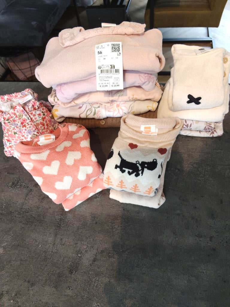Babykleding pakket maat 56, Meisje, Nieuw, Ophalen of Verzenden, Setje