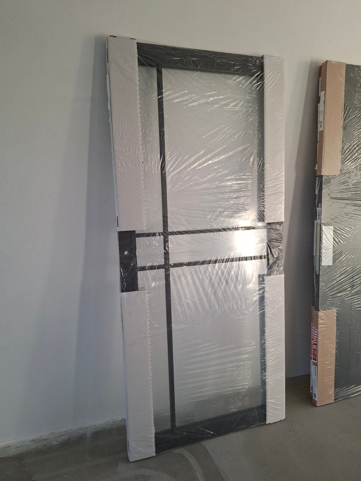 Nieuwe Skantrea Nano Top Coat binnendeur stomp met glas, 201, Ophalen, 80 tot 100 cm, Binnendeur, Nieuw