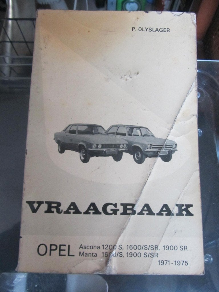 vraagbaak    OPEL ASCONA MANTA 1971/ 1975, Ophalen of Verzenden