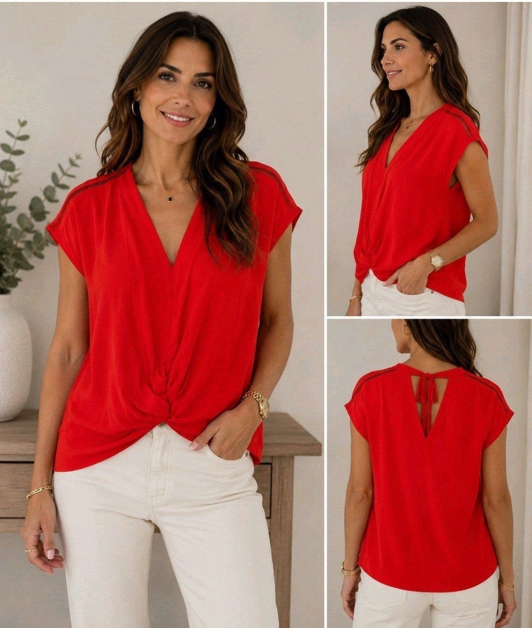 Summum Oranje Tencel Blouse/Top Maat 38 - Nieuw met labels, Maat 38/40 (M), Summum Woman, Oranje, Ophalen of Verzenden