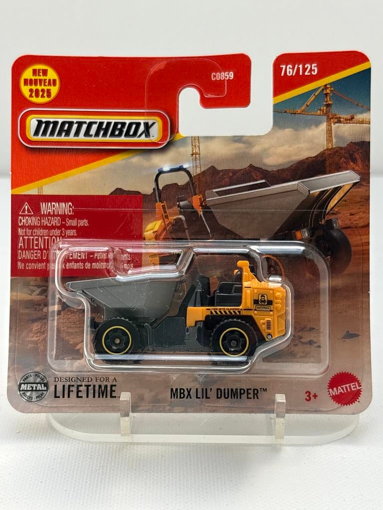 Matchbox MBX Lil' Dumper - Nieuw in verpakking, Auto, Nieuw, Ophalen of Verzenden, Mattel