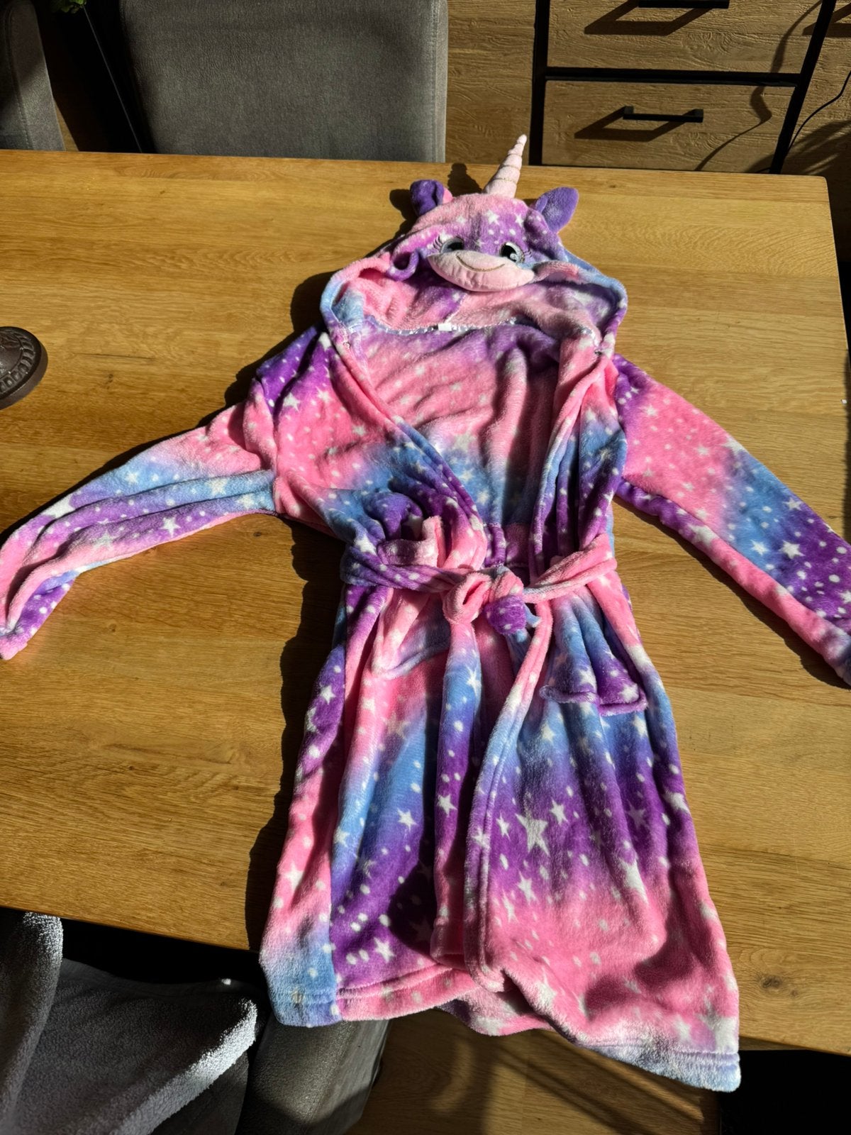 Unicorn badjas mt 140, Ophalen, Nieuw, Meisje, Nacht- of Onderkleding