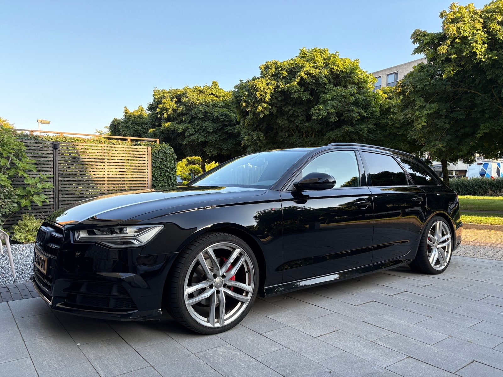 Audi A6 avant 1.8TFSI S Line S Tronic (dec ‘17), 1610 kg, Zwart, Zwart, Leder
