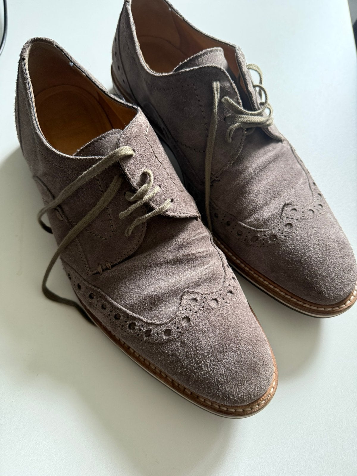 suède veterschoenen van het merk Giorgio. Maat 43, Bruin, Verzenden, Zo goed als nieuw, Veterschoenen
