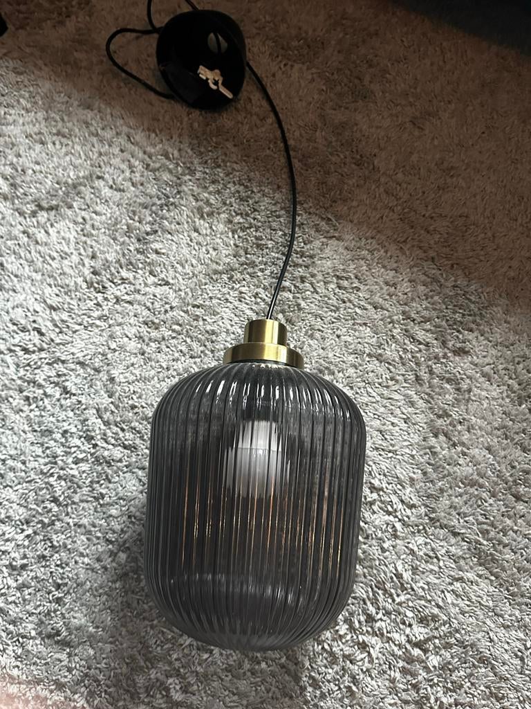 Ikea Solklint hanglamp, nieuwstaat, Huis en Inrichting, Lampen | Hanglampen, Zo goed als nieuw, Minder dan 50 cm, Glas, Ophalen