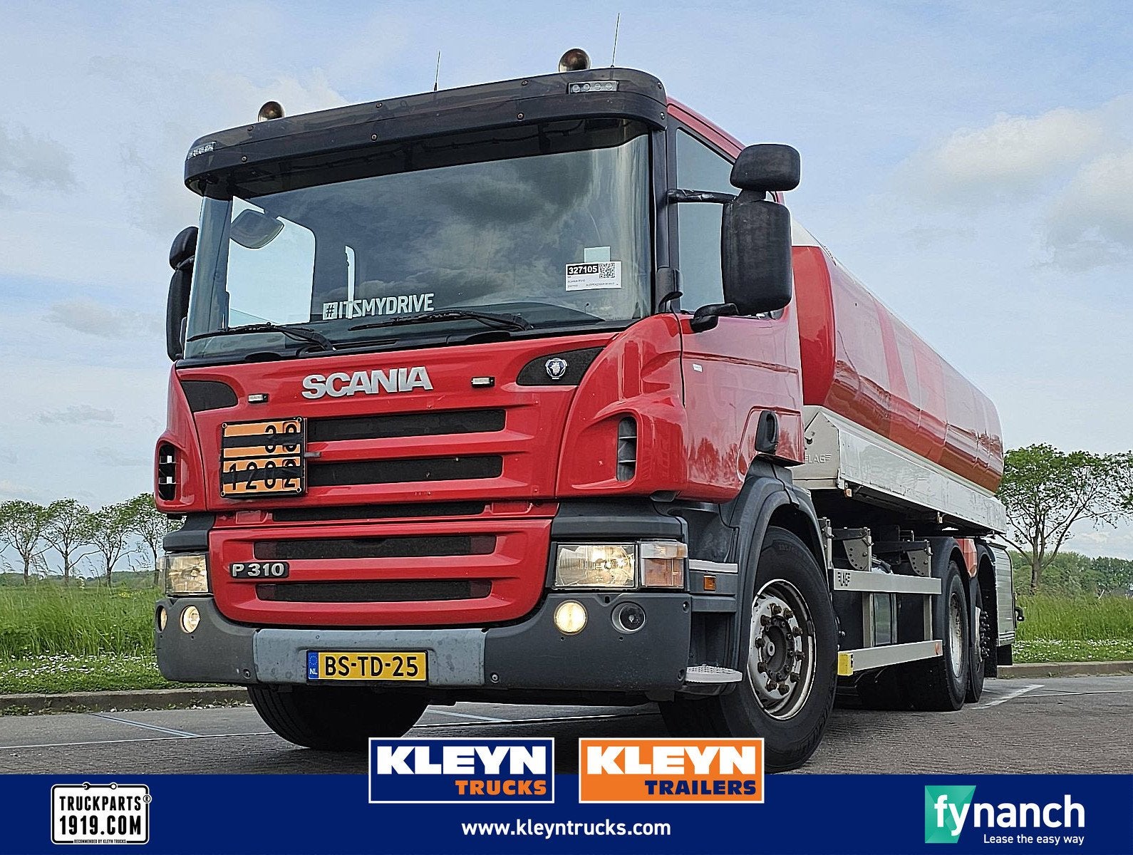 SCANIA P310 6x2*4 fuel 22m3, Auto's, Vrachtwagens, Automaat, Origineel Nederlands, Diesel, 2 stoelen