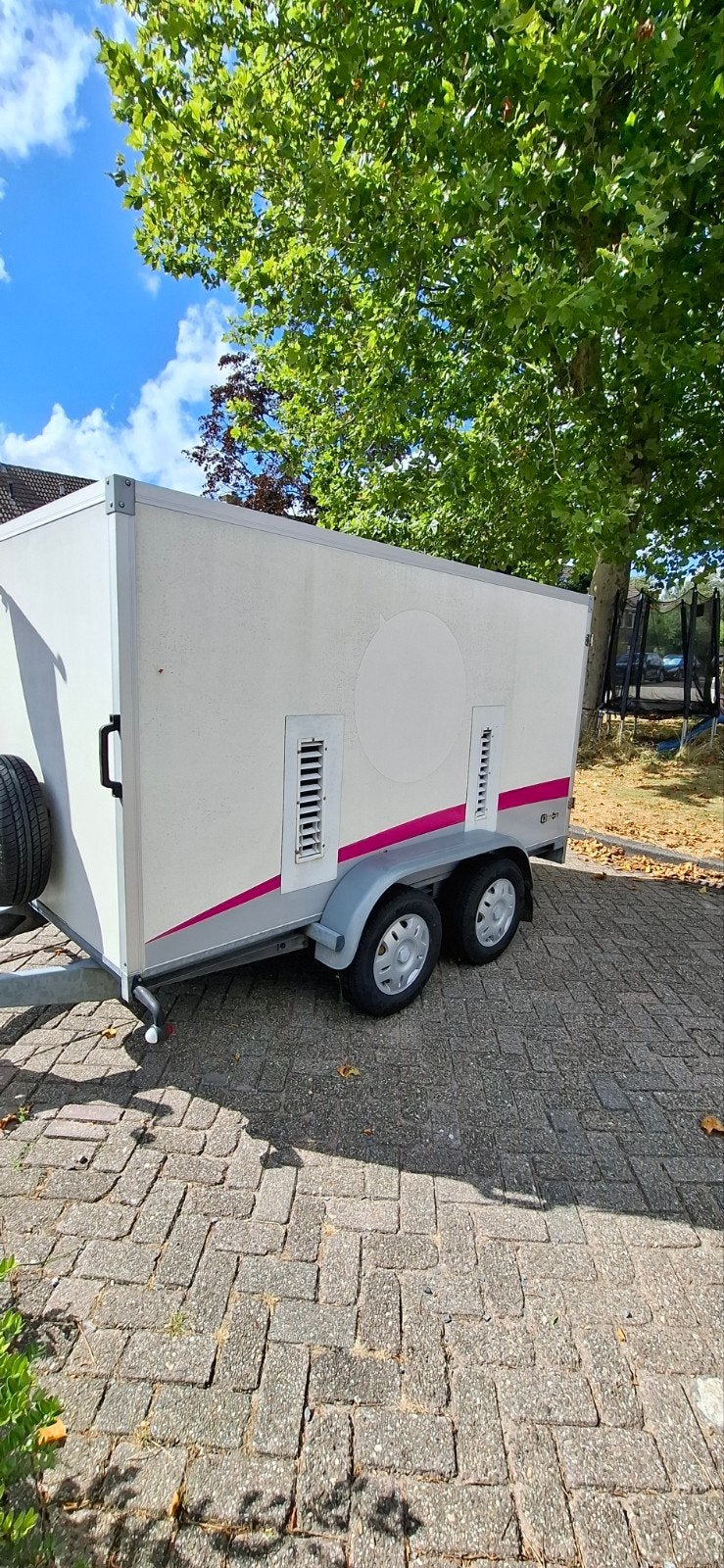 hapert gesloten tandemasser, Auto diversen, Aanhangers en Bagagewagens, Ophalen, Gebruikt