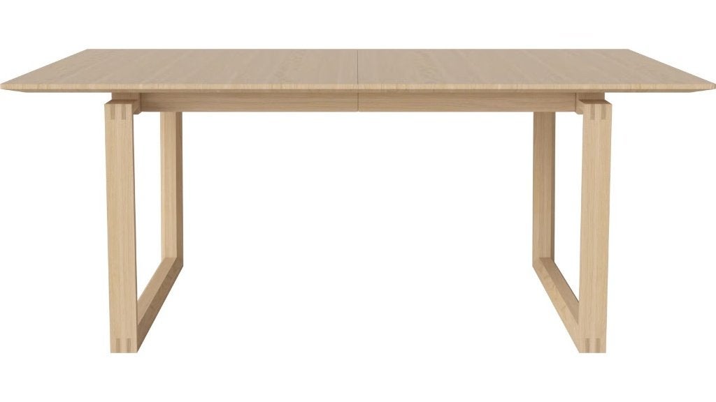 Bolia Nord Eettafel 180 cm + Uittrekbladen, Ophalen, Eikenhout, Zo goed als nieuw, Vijf personen of meer
