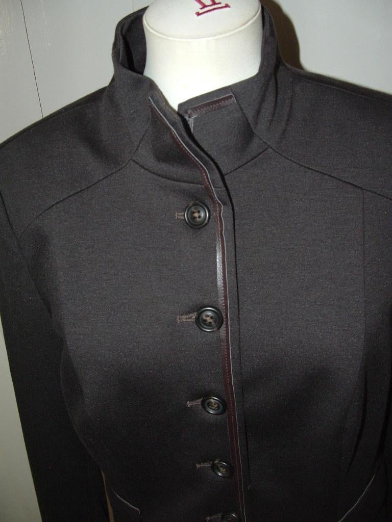 Blazer jasje colbert College style Classic " Margret maat 38, Maat 38/40 (M), Bruin, Ophalen of Verzenden, Zo goed als nieuw