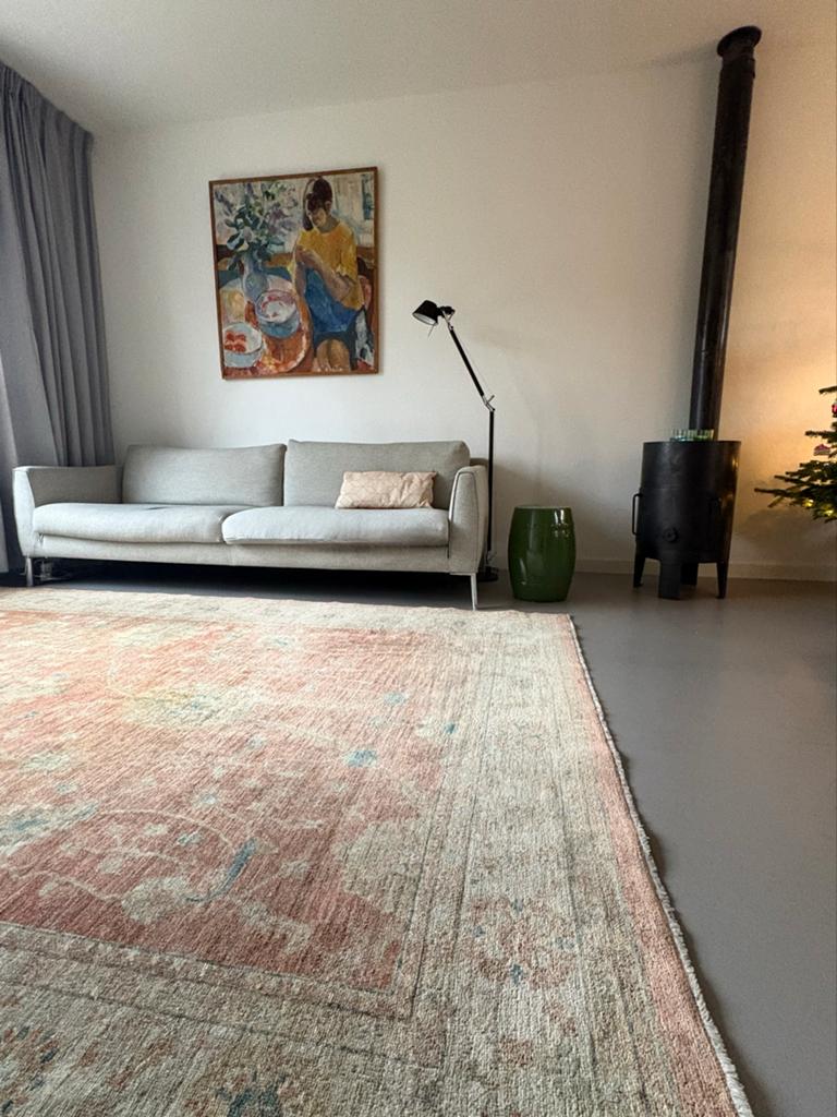 Vintage Kelim Vloerkleed - Handgeweven Wol, Huis en Inrichting, Ophalen, Overige kleuren, 150 tot 200 cm, 200 cm of meer