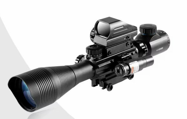 Combi scope richtkijker 4-12x50 holo sight en laser NU € 98, Verzenden, Nieuw