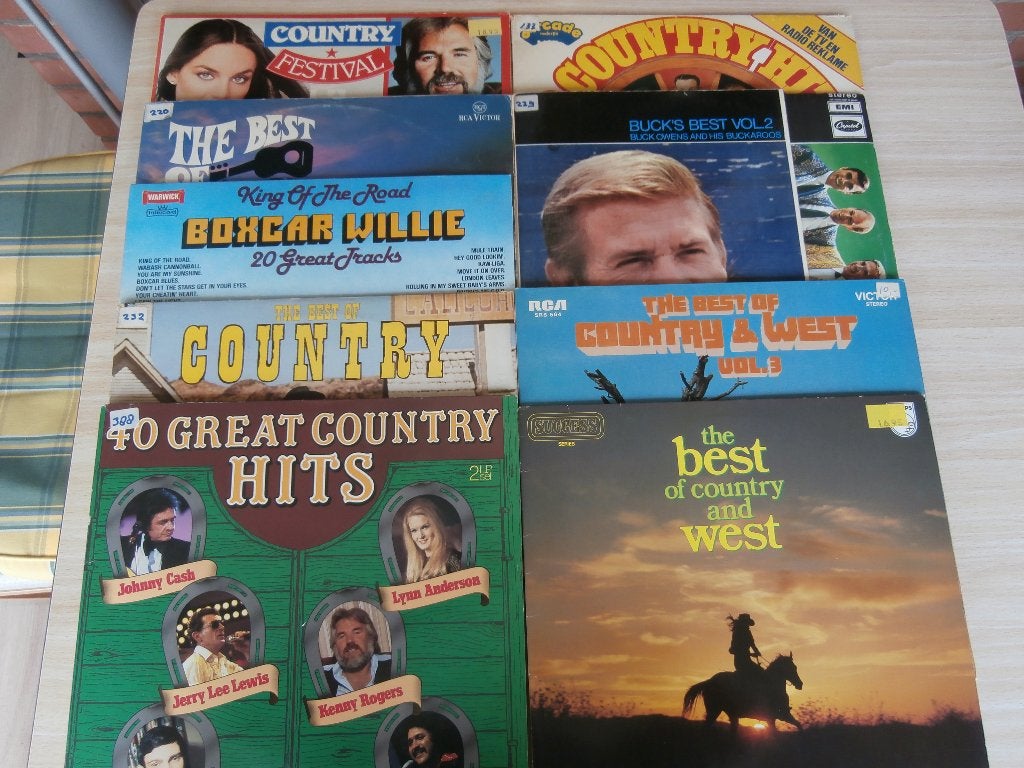 country lp's-(nieuwe lijst)-zie lijst, Ophalen of Verzenden, Gebruikt, 12 inch