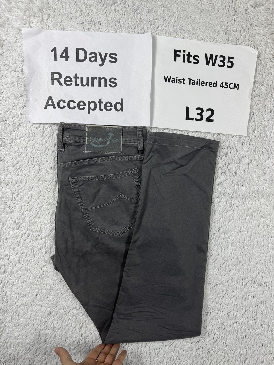 Jacob Cohën J622 Nick Jeans Slim Donkergrijs W35 L32 3856, Ophalen of Verzenden, U, H, H