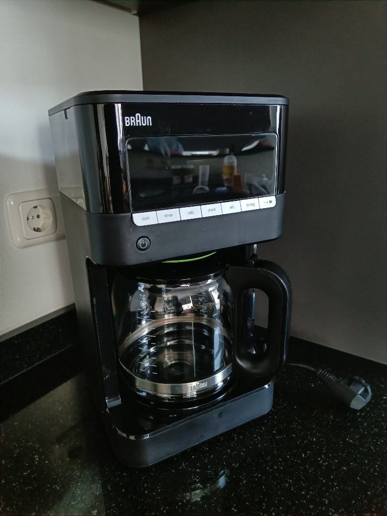 Braun koffiezet apparaat, Ophalen, Koffiemachine, Gemalen koffie, Zo goed als nieuw