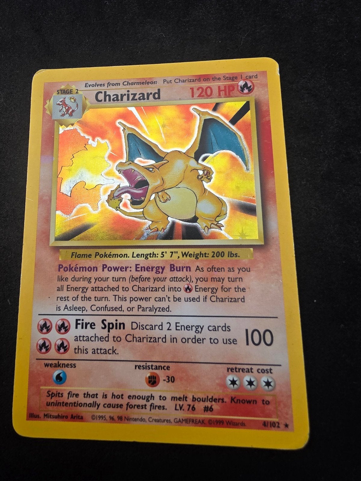 Charizard Base set Engels !, Ophalen of Verzenden, Zo goed als nieuw