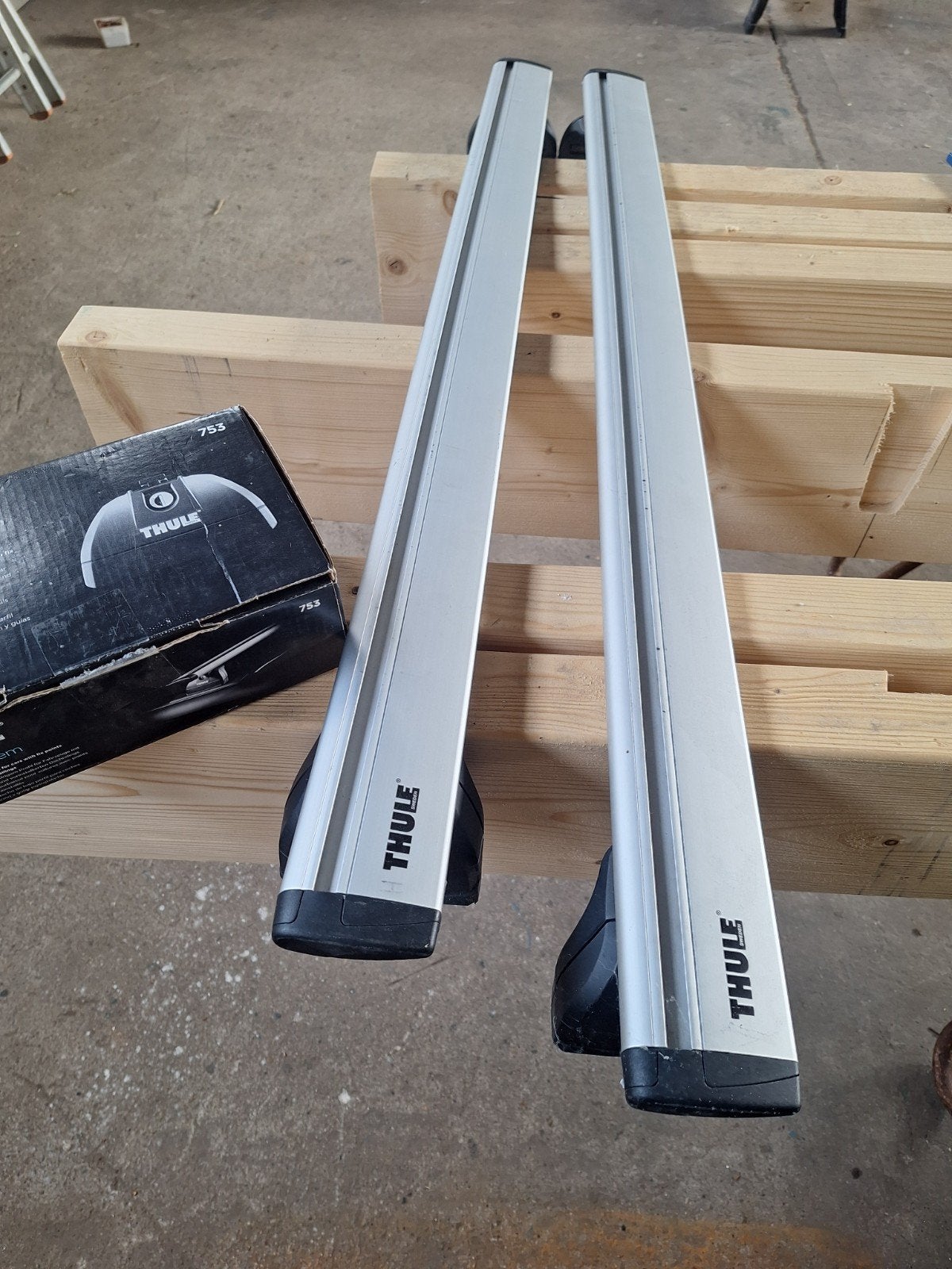 Thule Rapid System 753 Dakdragerset - Gebruikt, Auto diversen, Dakdragers, Gebruikt, Ophalen