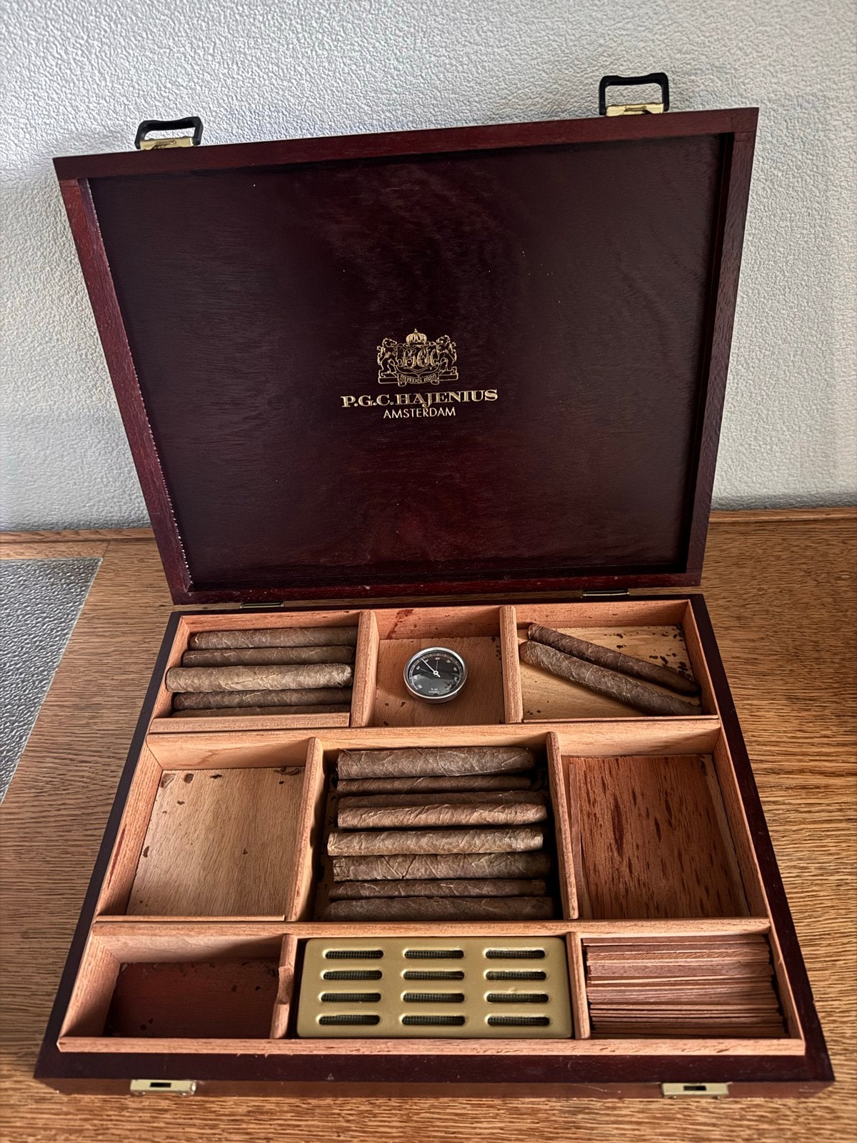 Luxe Humidor P.G.C. Hajenius sigaren Amsterdam, Ophalen, Gebruikt