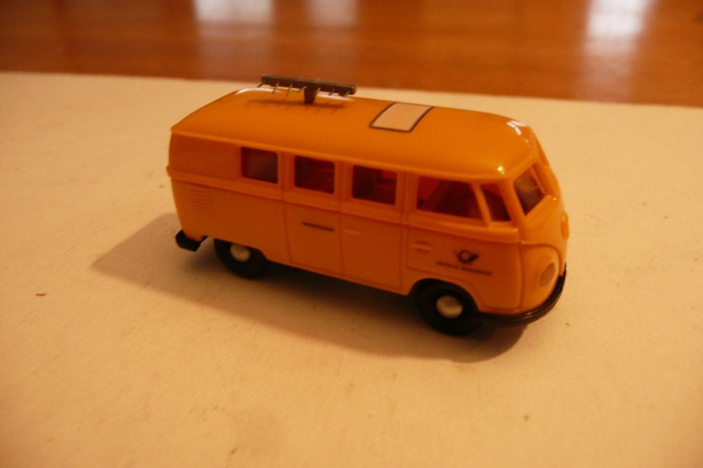 HO spoor Brekina VW t1 meetwagen Duitse Post, Ophalen of Verzenden, Gebruikt, Bus of Vrachtwagen, Brekina
