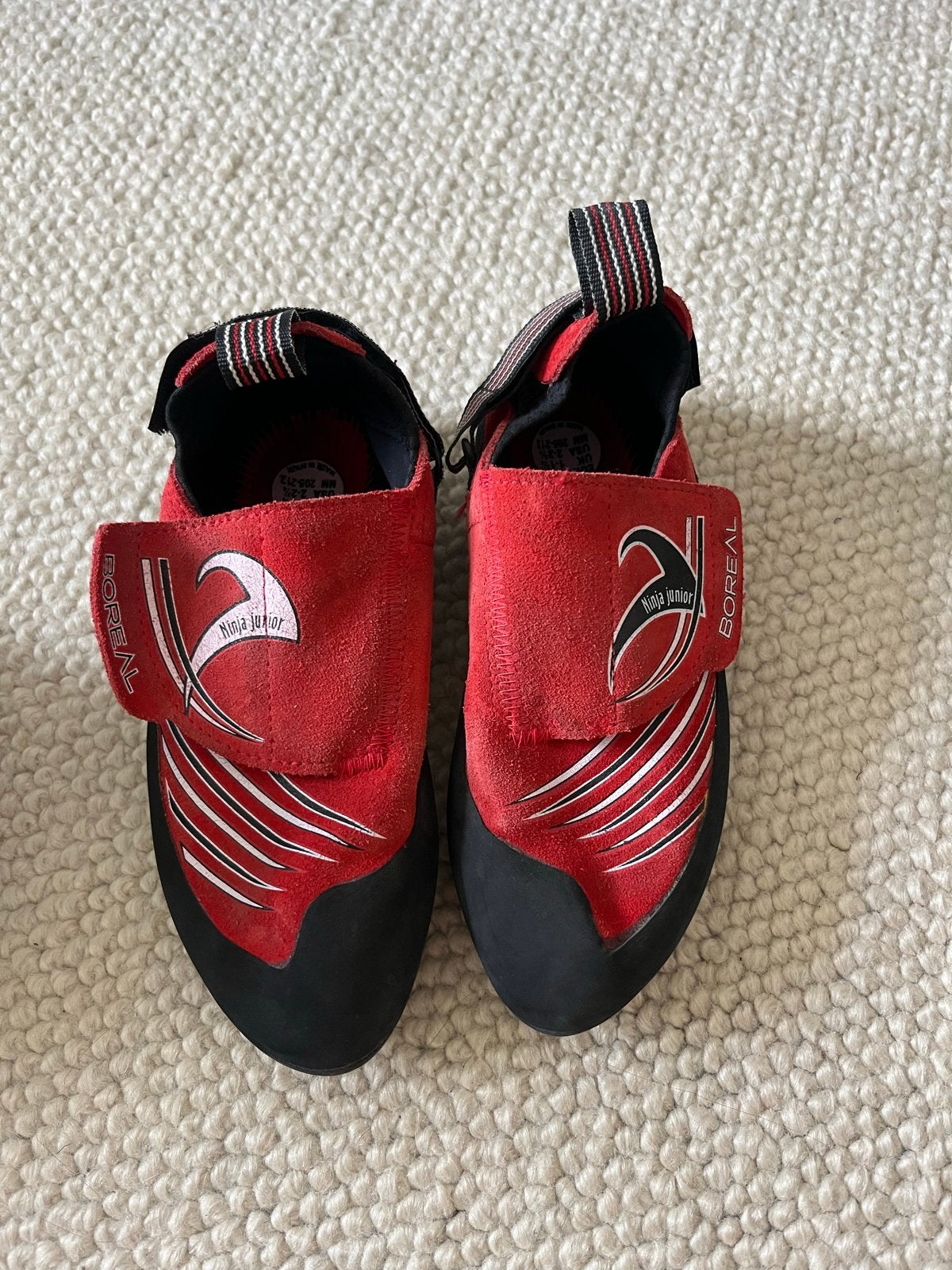Klimschoenen kinderen Boreal Ninja Junior - Maat 33-34, Sport en Fitness, Klimsport, Ophalen of Verzenden, Gebruikt, Klimsportschoenen