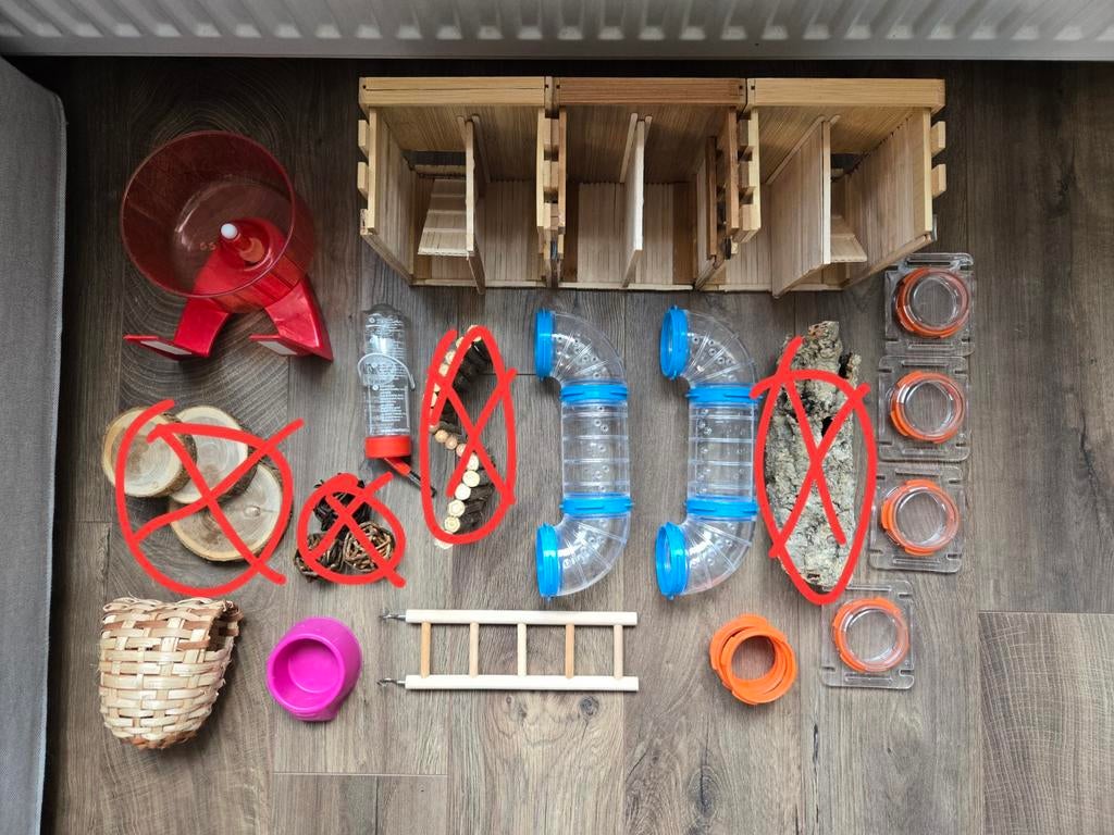Knaagdieren speeltjes & accessories, Dieren en Toebehoren, Knaagdieren en Konijnen | Toebehoren, Zo goed als nieuw, Ophalen of Verzenden