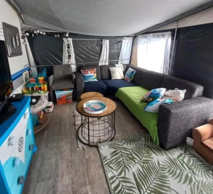 Caravan voortent vloer, Ophalen, Gebruikt