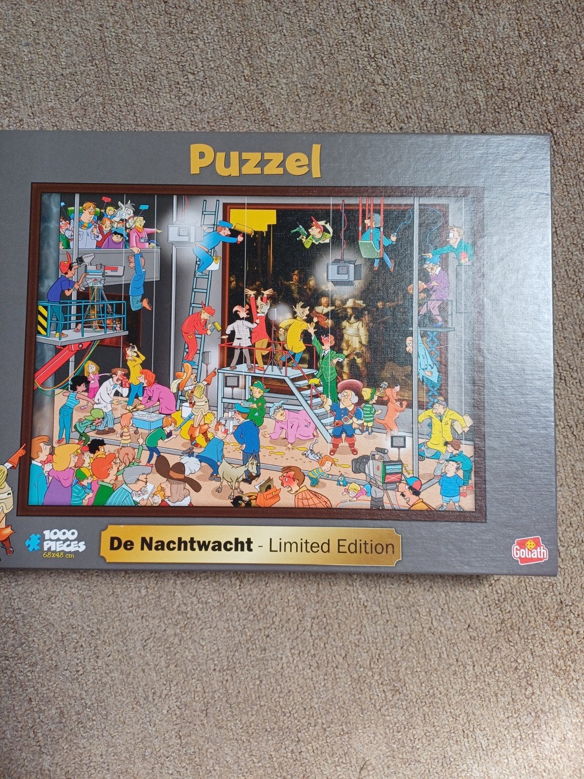 Puzzel De Nachtwacht - Limited Edition (1000 stukjes), Ophalen of Verzenden, 500 t/m 1500 stukjes, Gebruikt, Legpuzzel