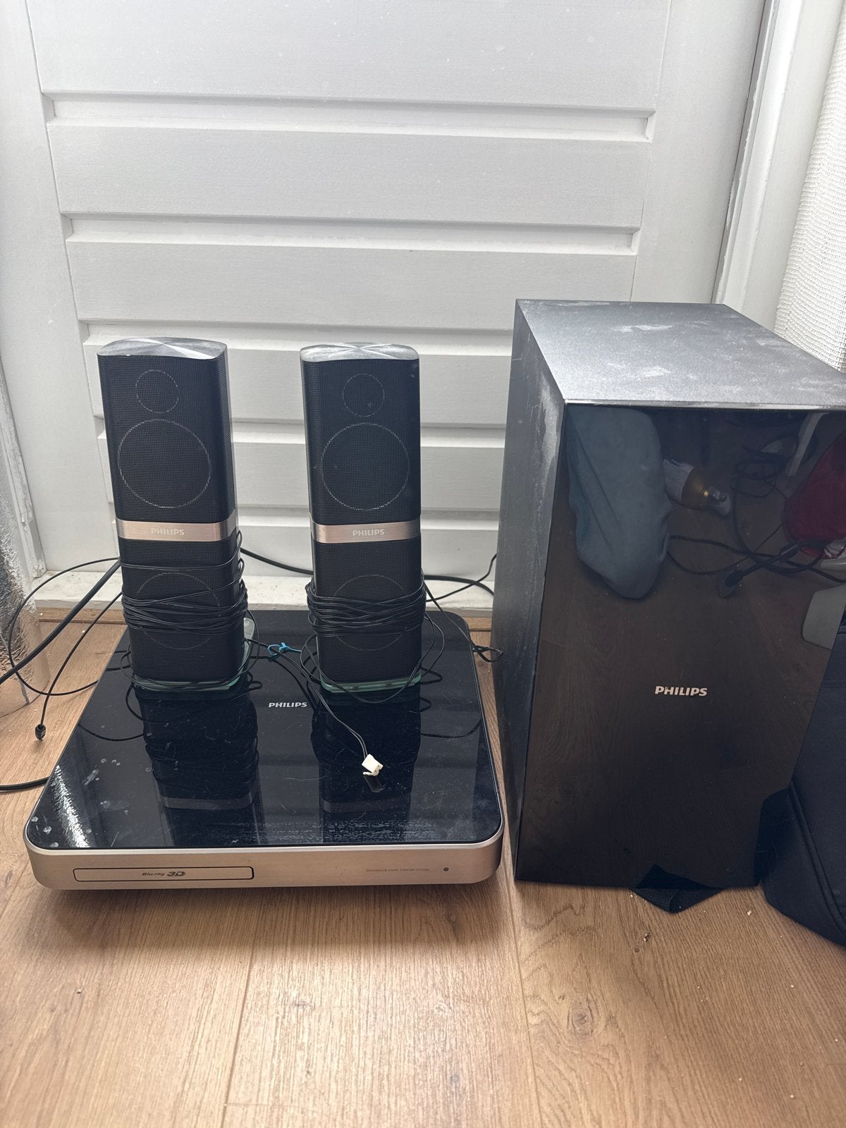 Philips 2.1 Home Cinema Set met Blu-ray speler, Philips, Gebruikt, 2.1-systeem, Blu-ray-speler