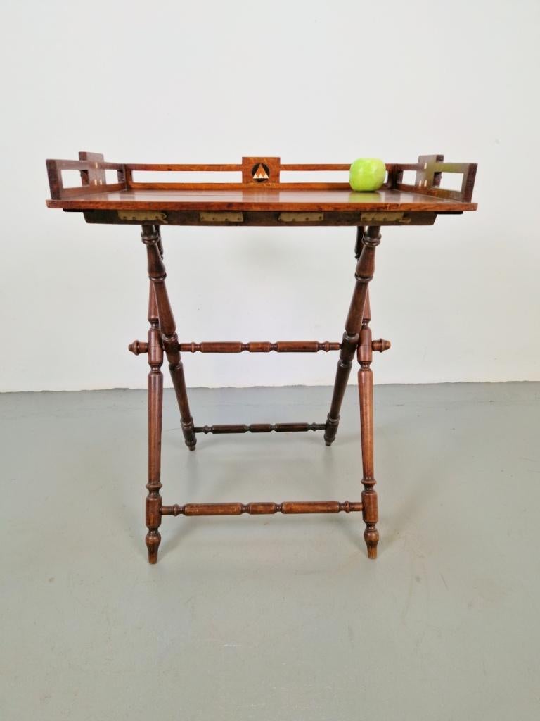 tray Georgian militaire campaign butlerstray side table 19e, N, Ophalen of Verzenden, N, Rechthoekig
