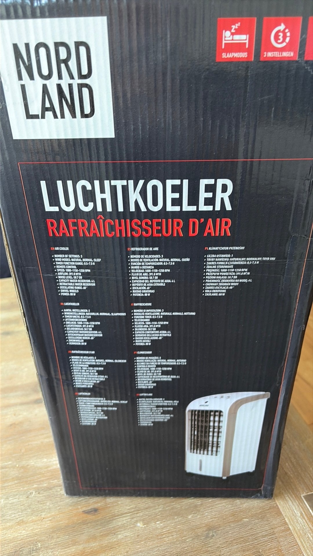 Luchtkoeler, Ophalen of Verzenden, Nieuw, Minder dan 60 m³, 3 snelheden of meer