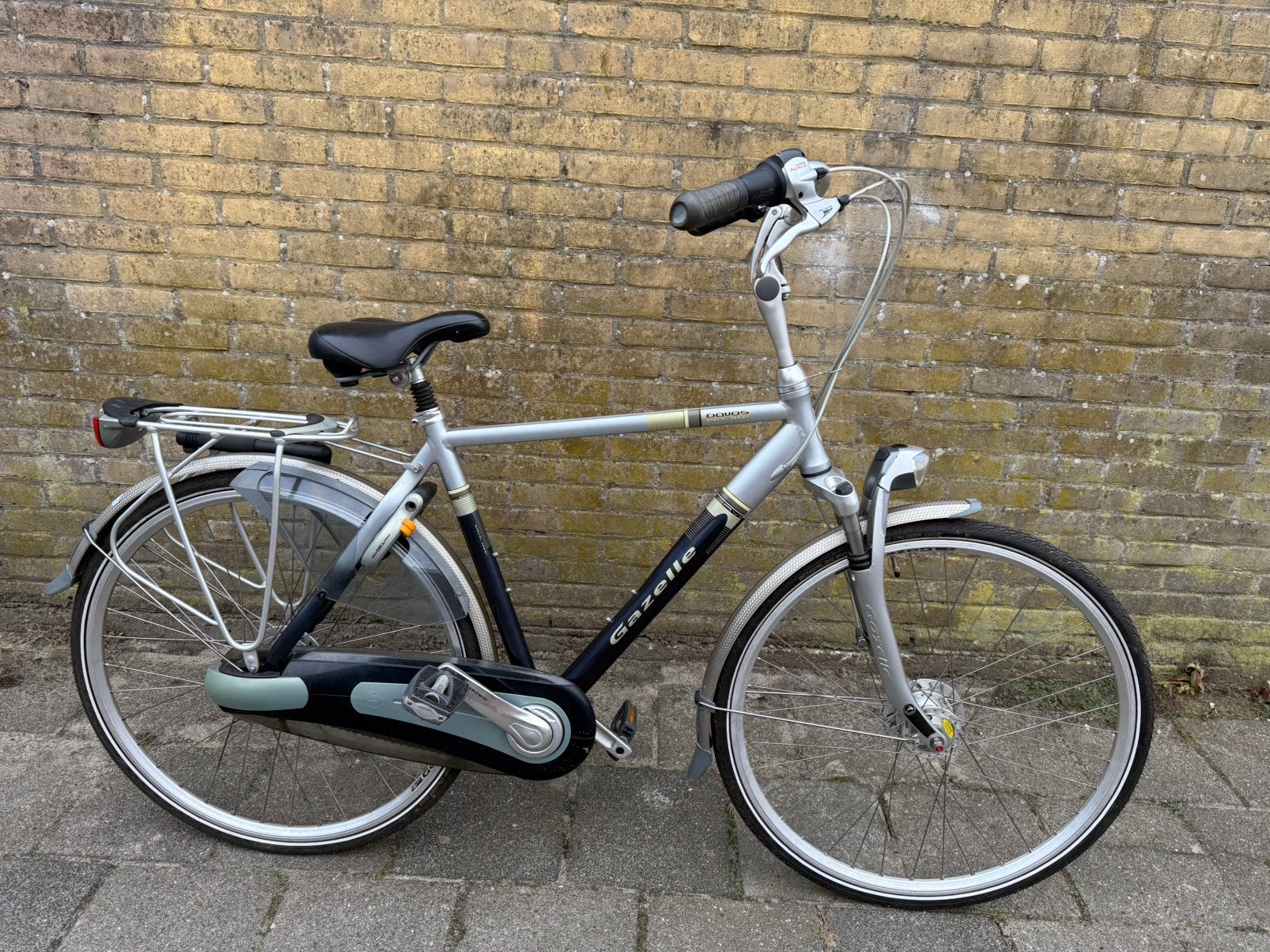 Nette gazelle davos heren-schoolfiets 28” 53 cm 8 v, Fietsen en Brommers, Fietsen | Heren | Herenfietsen, Ophalen, Gebruikt, Versnellingen