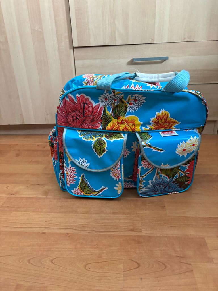 Kitsch Kitchen tas met bloemenprint, Ophalen of Verzenden, Gebruikt, Blauw, Overige typen