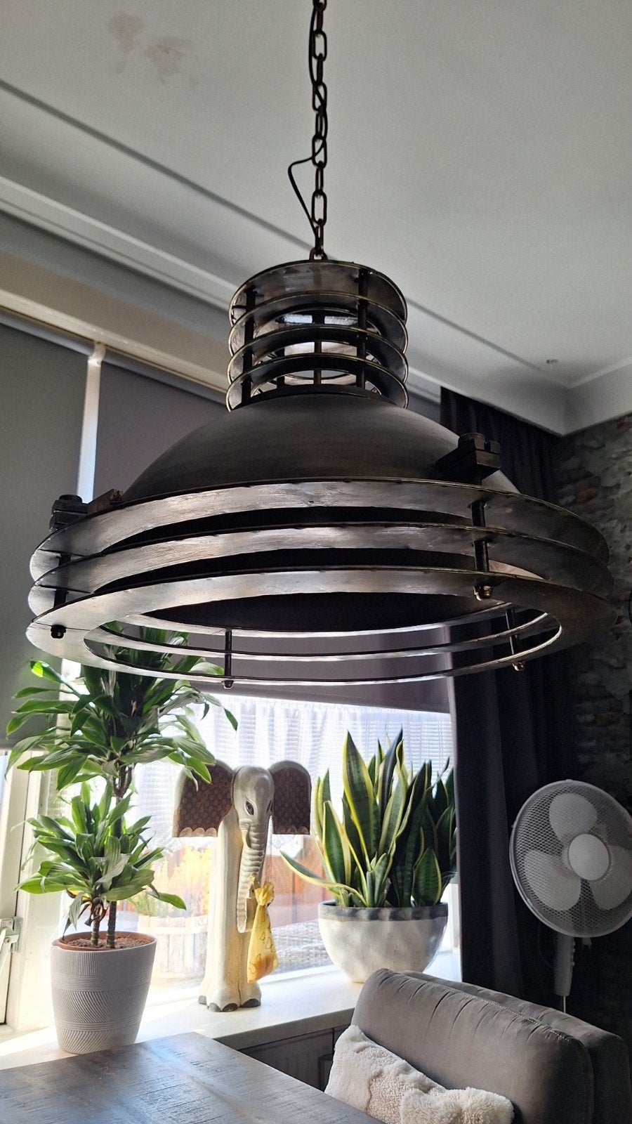 Industriële hanglamp - Robuust en stijlvol, Gebruikt, Metaal, Industrieel, E27 (groot)