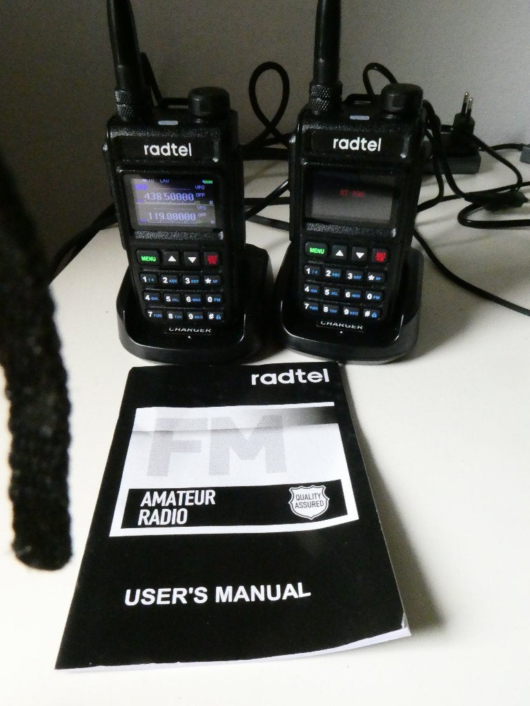 2X Radtel RT-890 Dual Band Ham Radio Color LCD Walkie Talkie, Ophalen of Verzenden, Zo goed als nieuw, 5 tot 15 km, Portofoon of Walkie-talkie