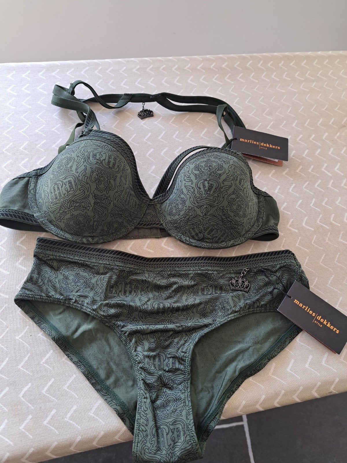marlies dekkers 75c broekje XS, Marlies Dekkers, Ophalen of Verzenden, Groen, Setje