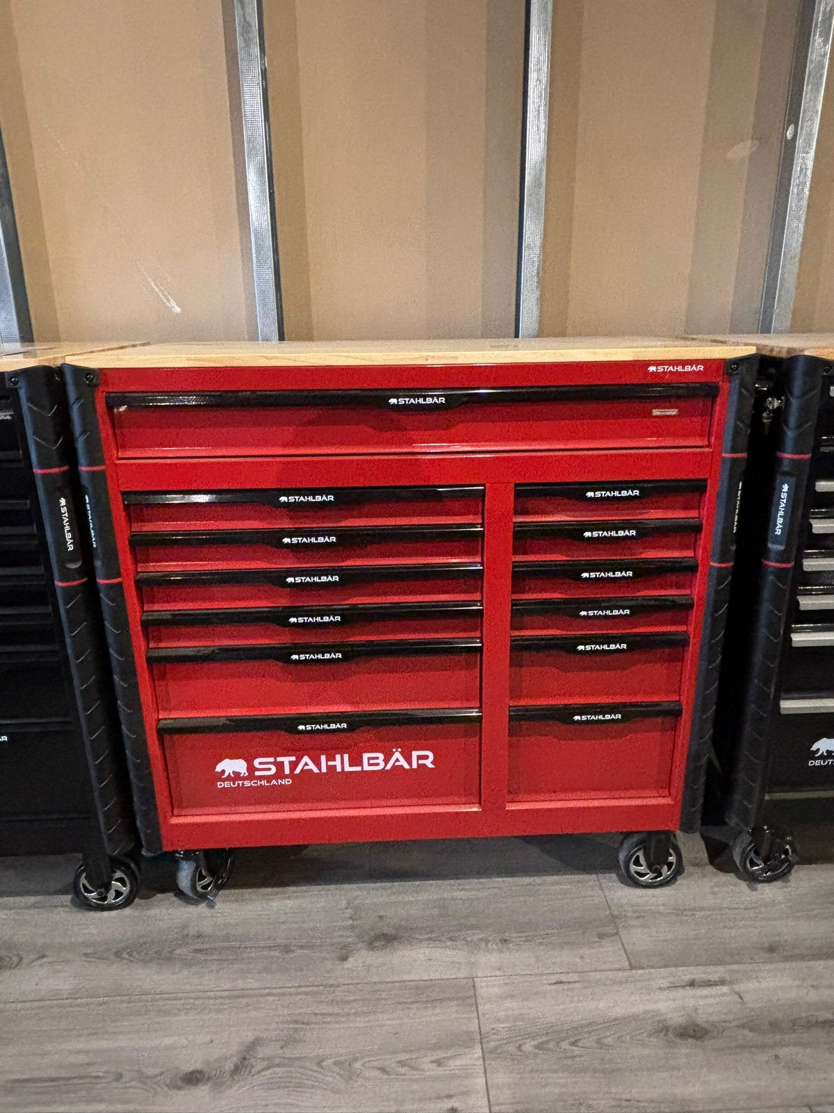 ‼️Nieuw‼️STAHLBÄR XXL Houtenblad Gereedschapswagen 13 LADES, Dr.Nolenslaan 157E 6136GM Sittard, Stahlbar, Nieuw, Ophalen of Verzenden