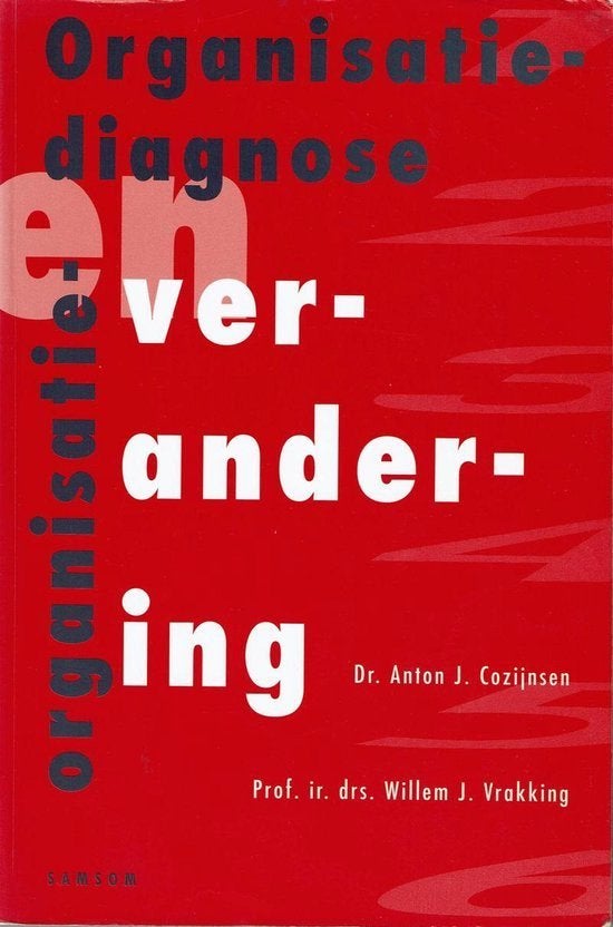 Organisiediagnose en Organisatieverandering, Boeken, Advies, Hulp en Training, Ophalen of Verzenden, Gelezen, Cozijnsen & Vrakking