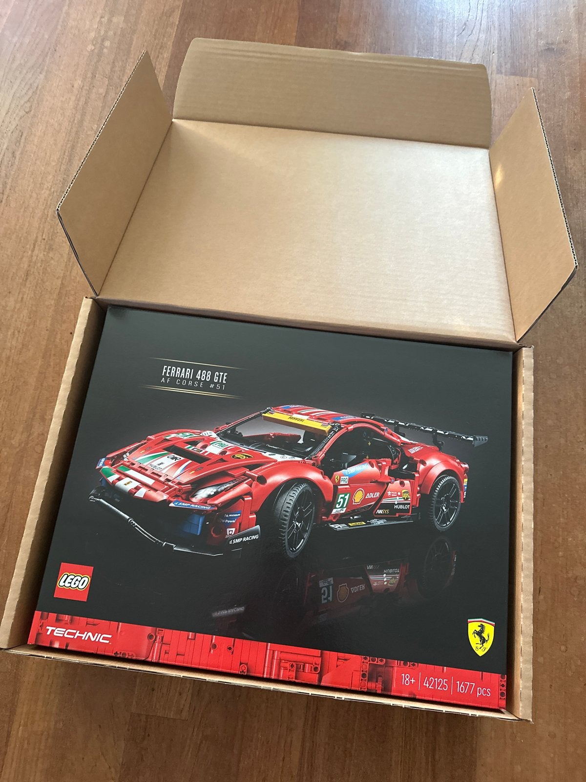 LEGO Technic 42125 Ferrari 488 GTE AF Corse #51 Nieuw, Lego, Nieuw, Ophalen of Verzenden, Technic