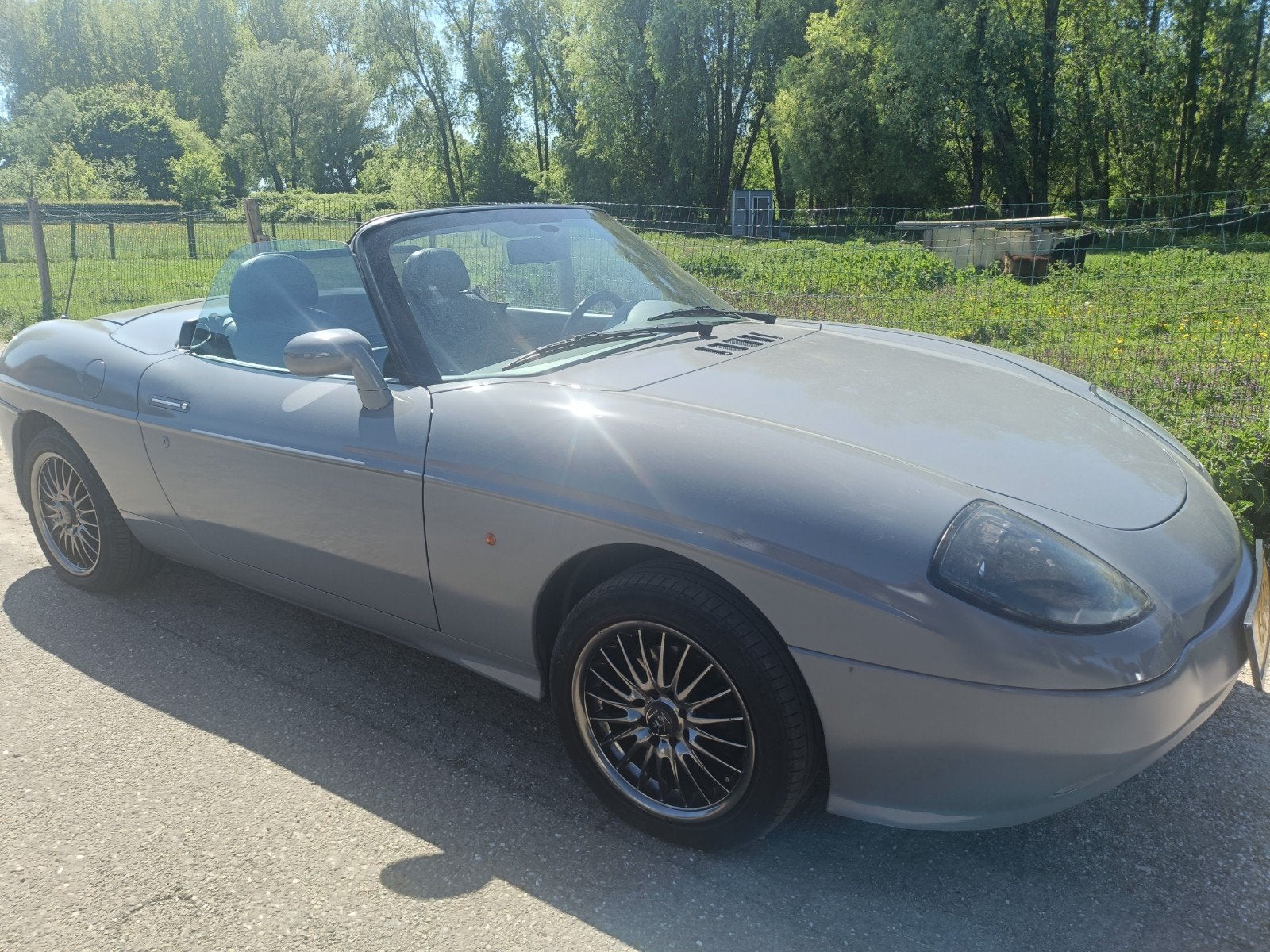 Fiat Barchetta 1.8 16V 1997 Grijs, Auto's, Fiat, Voorwielaandrijving, 450 kg, 40 €/maand, 4 cilinders