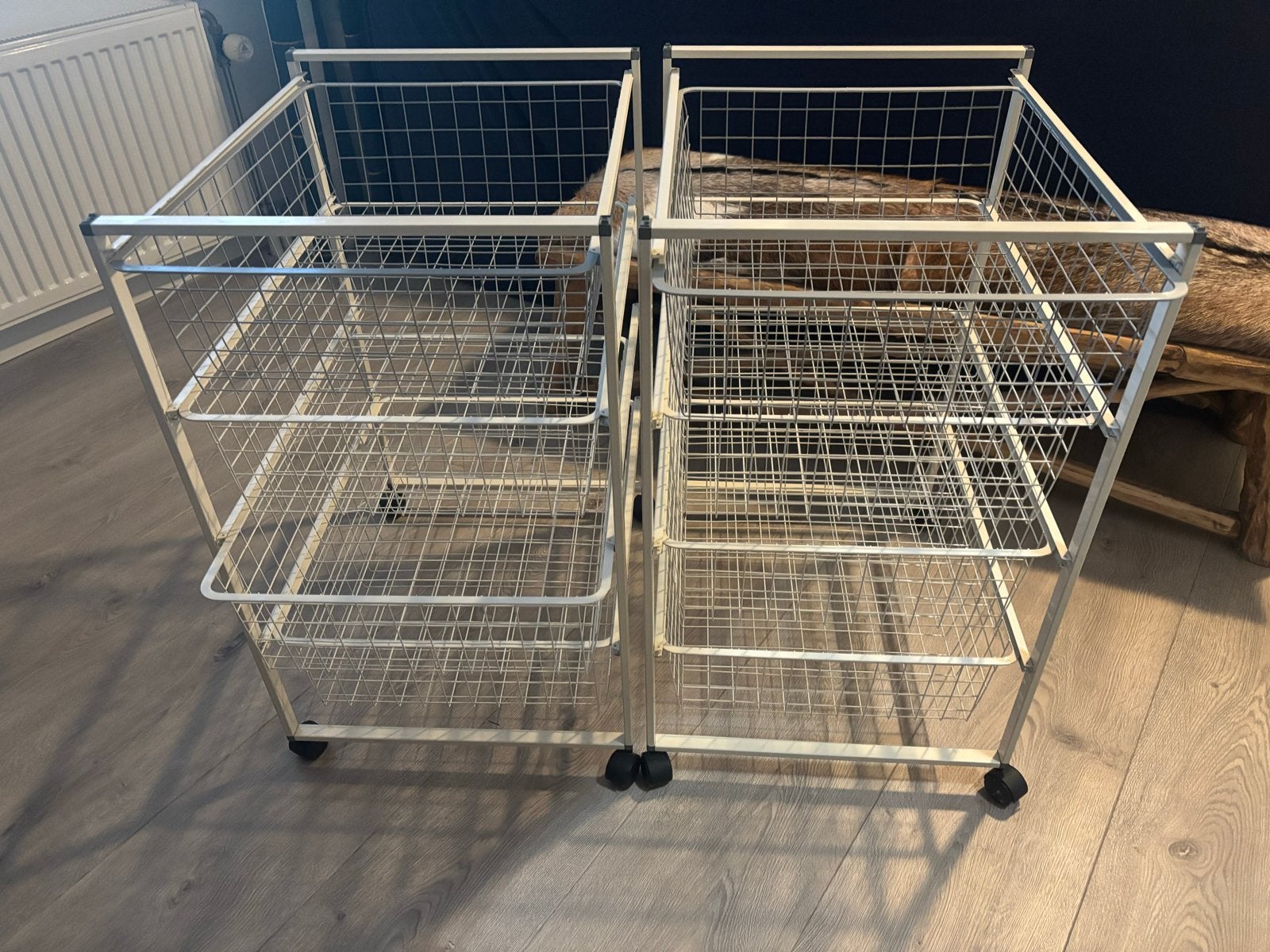 2x IKEA Jäll opbergrekken met 3 lades op wielen, Ophalen of Verzenden, Gebruikt