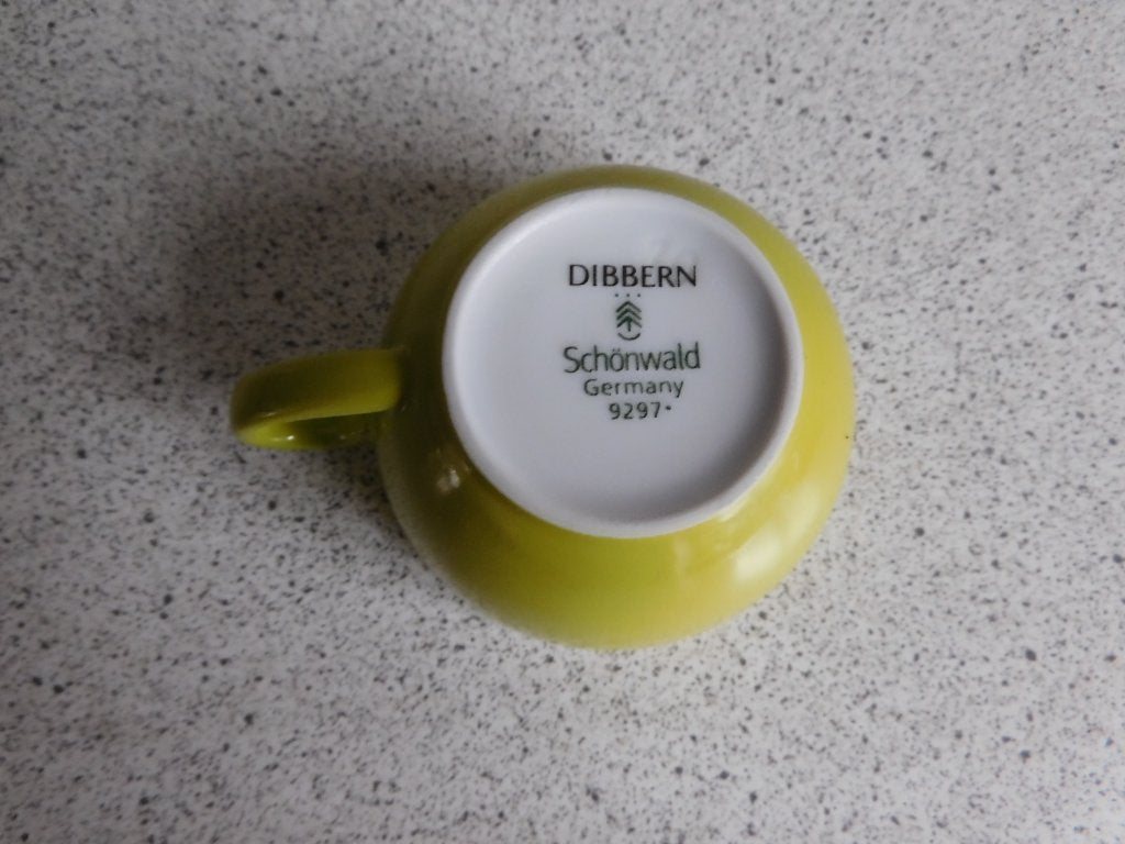Kopje Lime 'Dibbern' Schonwald Germany - 50 ml, Overige merken, Ophalen of Verzenden, Zo goed als nieuw, Modern