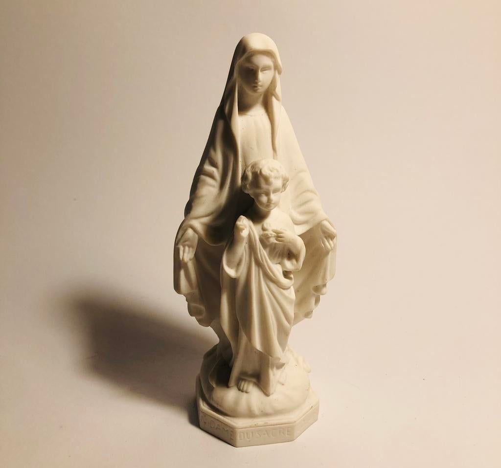 Klein porseleinen beeldje van Maria en Jezus, Ophalen of Verzenden