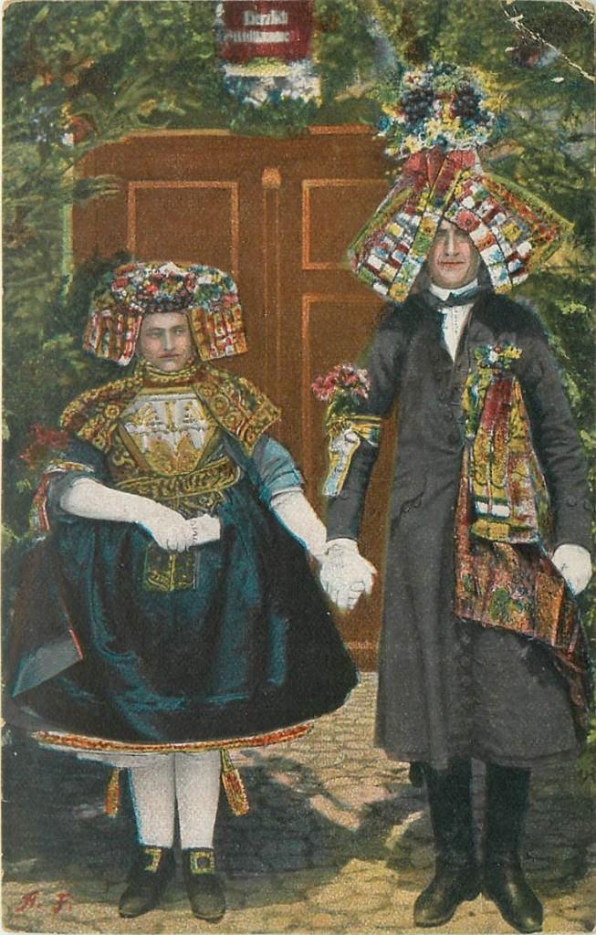 701-438-015 Hessische Trachten, Verzenden, Voor 1920, Duitsland