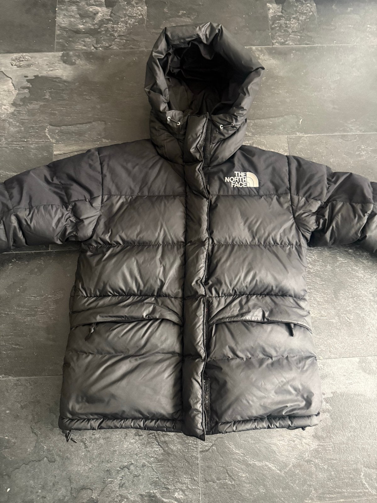 The North Face 550 Puffer Jas Zwart Maat m, Ophalen of Verzenden, Zo goed als nieuw, Maat 48/50 (M), Zwart