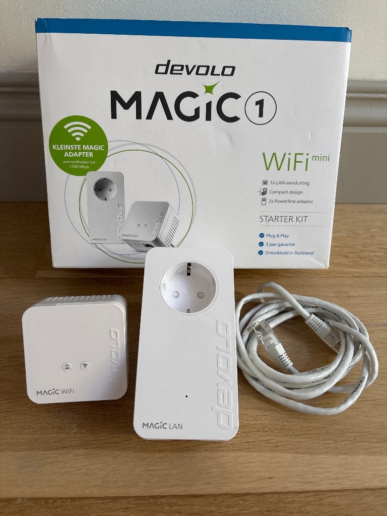 Devolo Magic 1 mini WiFi Starter Kit - Powerline Adapter, Ophalen of Verzenden, Zo goed als nieuw, Devolo