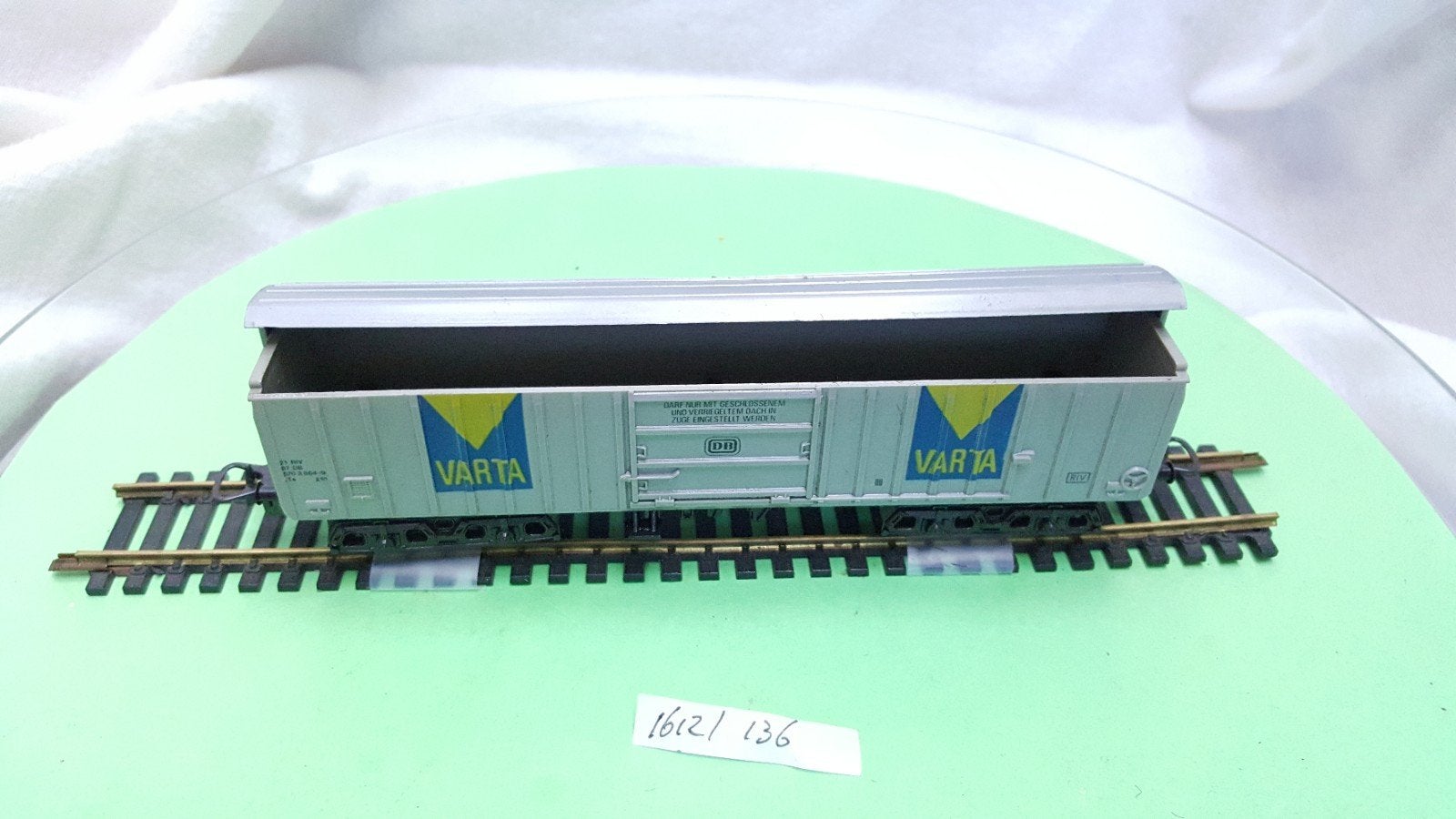 Lima HO 3183 DB Varta goederen wagon 1975, Gebruikt, Gelijkstroom, Wagon, Ophalen of Verzenden