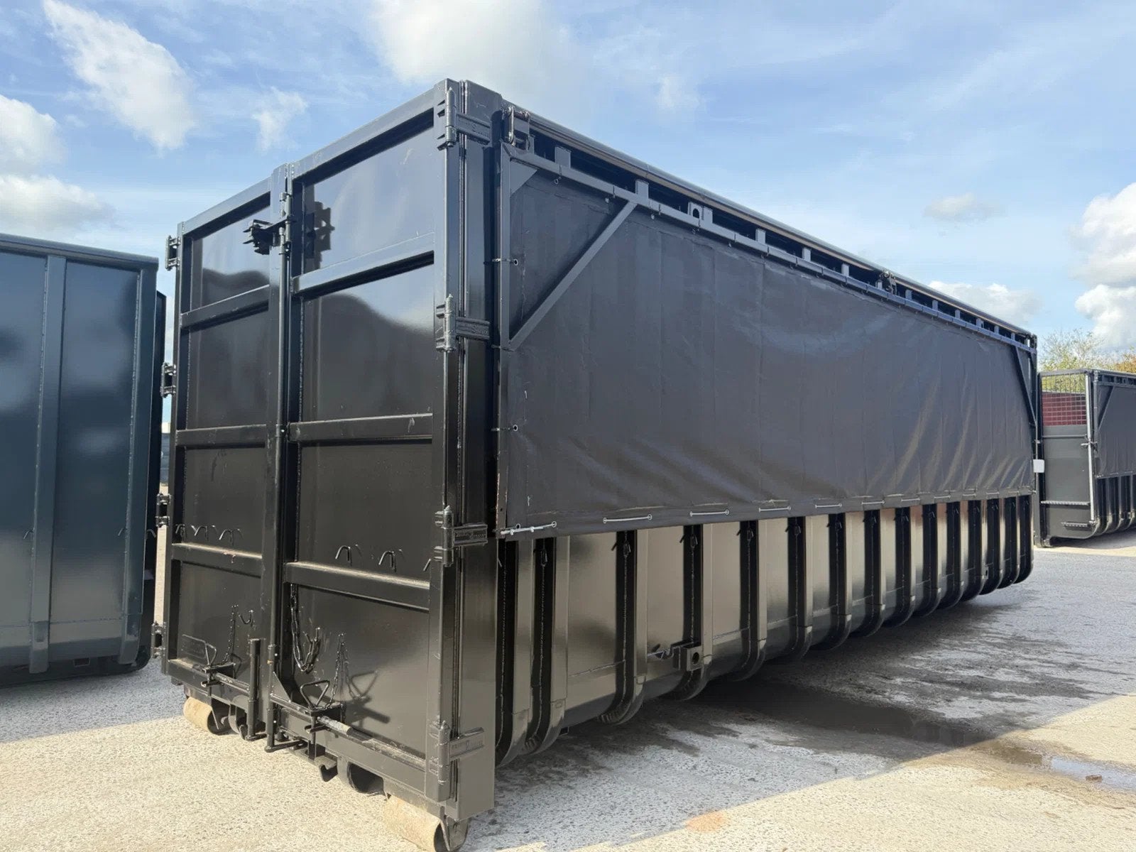 Sidalco 40m3 klapnet container ral 9005 (bj 2026)