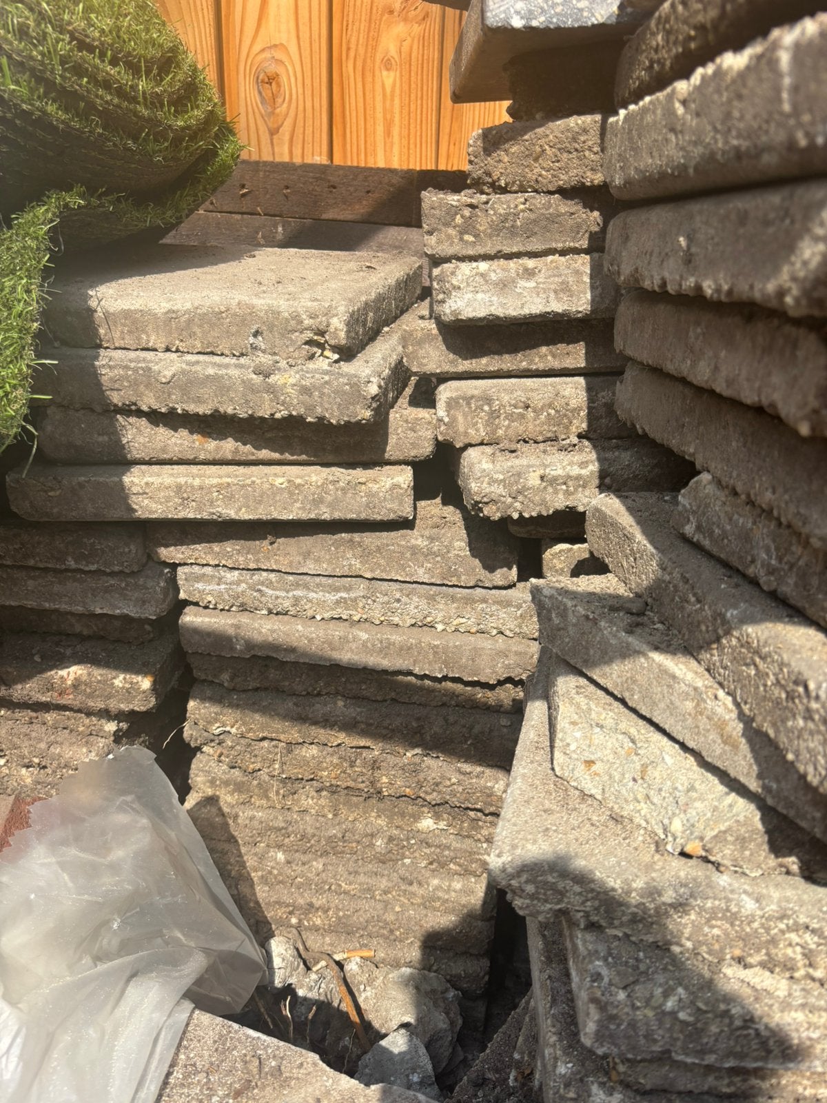 Gratis af te halen stoeptegels, Ophalen of Verzenden, Zo goed als nieuw, Beton, Terrastegels